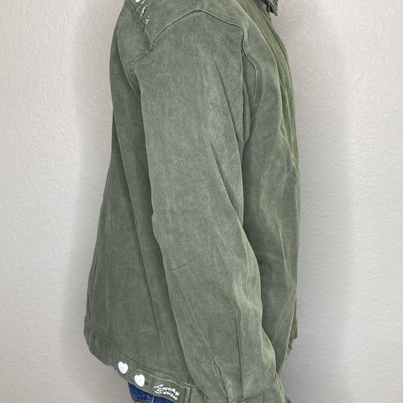 OTA Mi7itary Washed Denim Wellness Club Member Jacket Size XXL - Picture 3 of 14